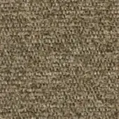Woven fabric texture, muted taupe with beige and brown heathering, dense nubby fibers, tight weave, studio lighting, label reads “swan > fabric (g) > g 459”.